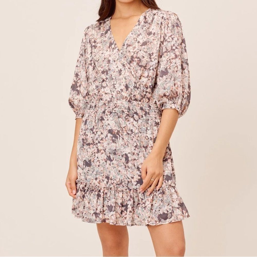 LOVESTITCH Reagan Floral‎ Mini Dress M Nwt